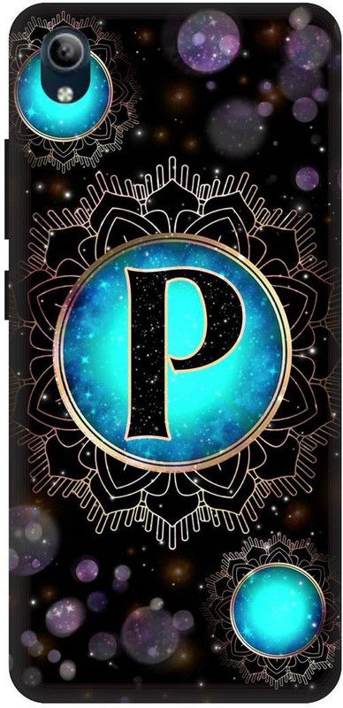 SSMORYA Back Cover for Vivo Y90, Vivo 1908, P Letter Printed  (Multicolor, Hard Case, Pack of: 1)