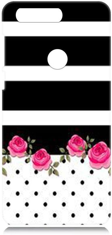 Smutty Back Cover for Honor 8 - Rose Pattern Print  (Multicolor, Hard Case, Pack of: 1)