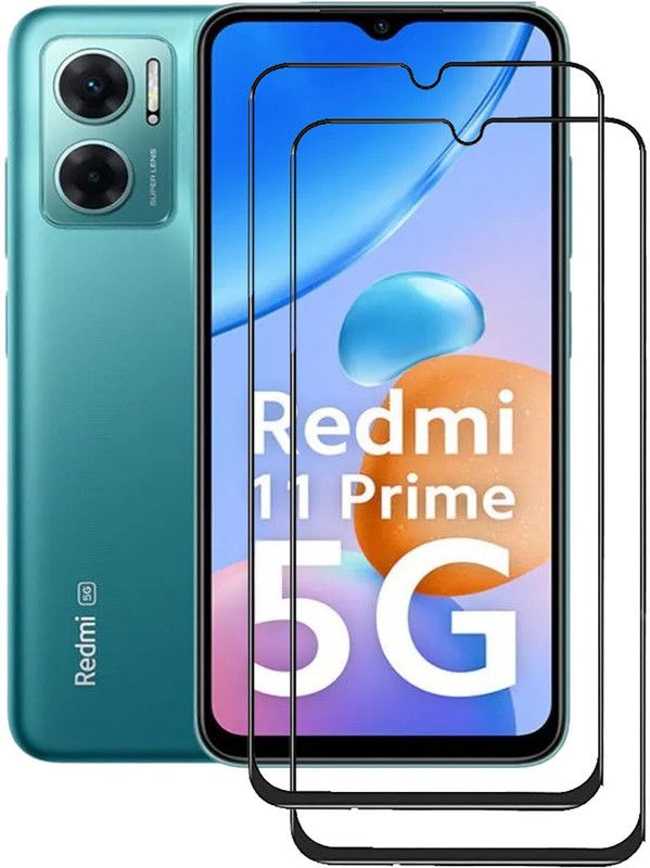 NSTAR Edge To Edge Tempered Glass for Redmi 11 Prime 5G  (Pack of 2)