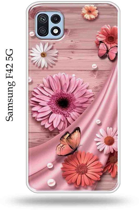 Printcase Back Cover for Samsung Galaxy F42 5G  (Multicolor, Dual Protection, Silicon)
