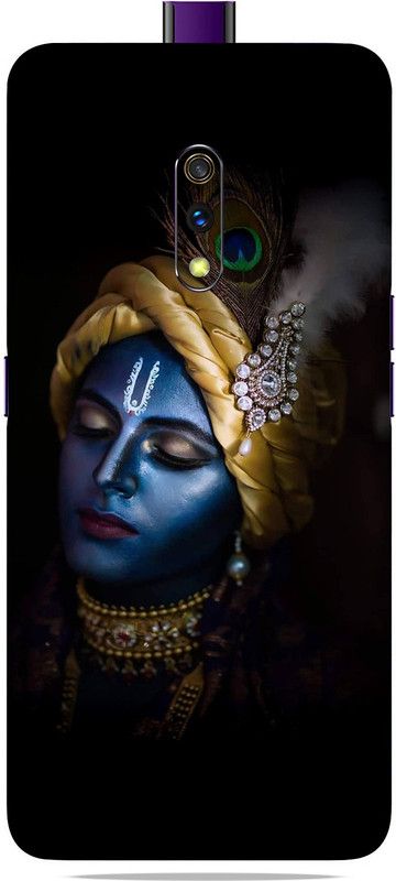 OggyBaba Realme X, Phone Back side Protector and Camera Protector Mobile Skin  (Lord Krishna Skin Matte Finish Skin)