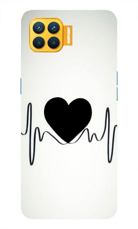 HELLO CASE Back Cover for Oppo F17 PRO  (White, Black, Hard Case)