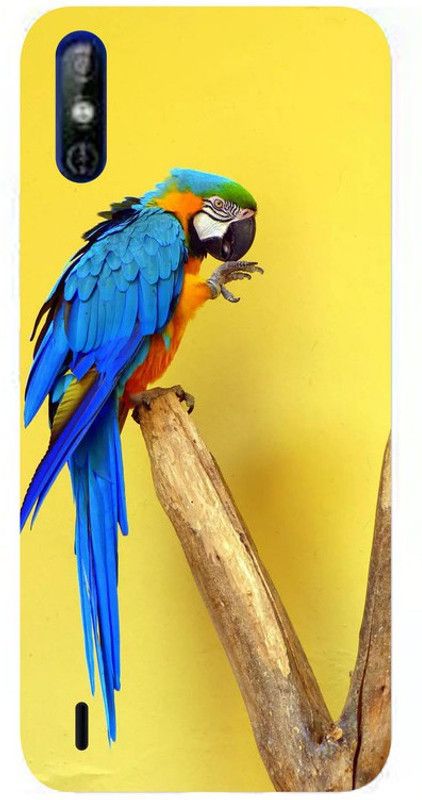Skyhawk Back Cover for Tecno Spark Go Blue Maccow  (Multicolor, Waterproof, Silicon, Pack of: 1)