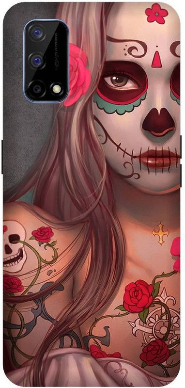 SSMORYA Back Cover for Realme Narzo 30 pro, Girl Wallpaper Print Back Cover  (Multicolor, Hard Case)