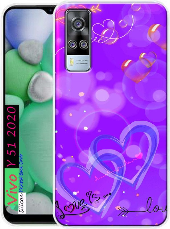 MORITZ Back Cover for Vivo y51 2020, Vivo Y51 2020 back cover  (Multicolor, Dual Protection, Silicon)