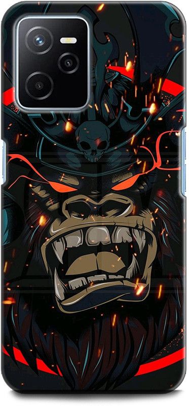 KEYCENT Back Cover for Realme Narzo 50A Prime, RMX3516 GORILLA, DEMON, ANGRY, MONKEY, ART, ABSTRACT, TEXTURE  (Multicolor, Shock Proof, Pack of: 1)