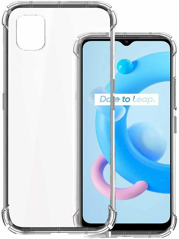 ment Back Cover for realme C20  (Transparent, Flexible, Silicon)