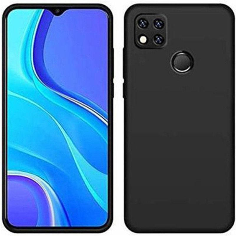 FONECASE Back Cover for Poco c3  (Black, Flexible, Pack of: 1)