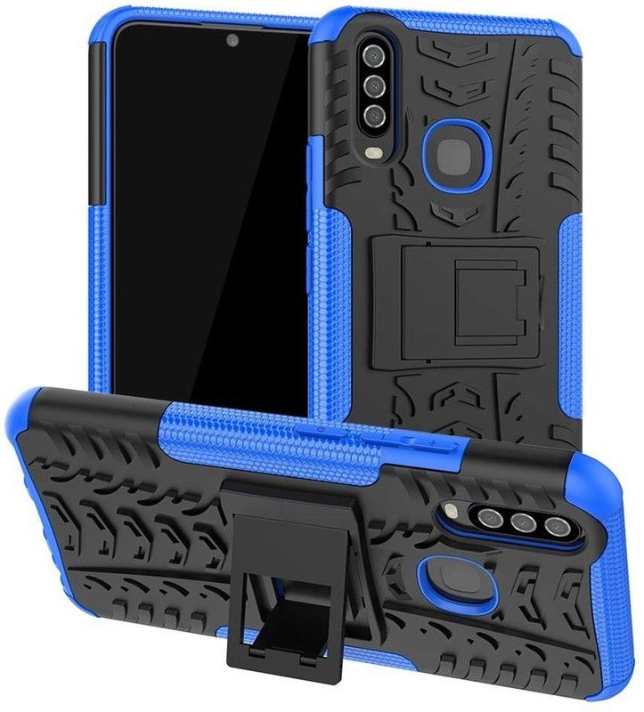 S-Line Back Cover for Vivo Y12  (Blue)