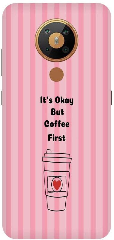 Vaultart Back Cover for Nokia 5.3  (Pink, Dual Protection, Silicon, Pack of: 1)