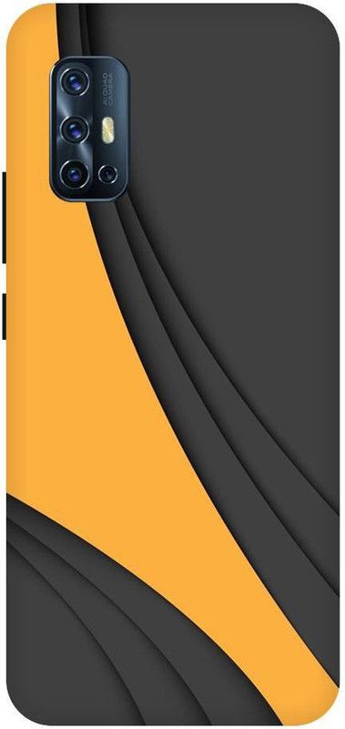 ZIGTOZAG SHOPPE Back Cover for Vivo Y17  (Black, Yellow, Hard Case)