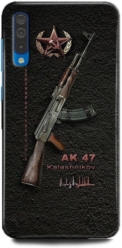 FIKORA Back Cover for Samsung Galaxy A30s/SM-A307FZLVINS GUN AK 47 PRINTED  (Multicolor, Hard Case, Pack of: 1)