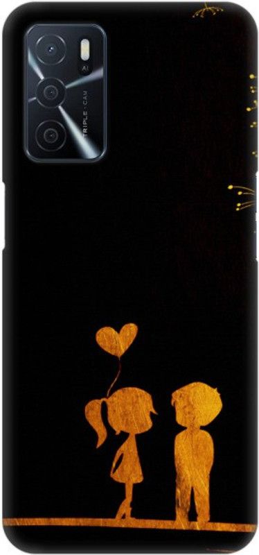 COBIERTAS Back Cover for Oppo A55  (Black, Yellow, Pack of: 1)