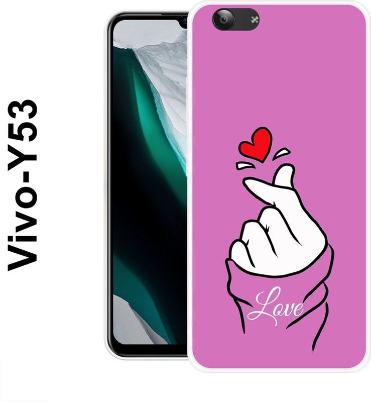 redfly Back Cover for Vivo Y53, Vivo Y53i  (Purple, White, Grip Case, Silicon)