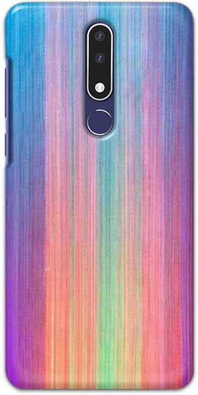 NDCOM Back Cover for Nokia 3.1 Plus Fabric Colors Printed  (Multicolor, Hard Case, Pack of: 1)