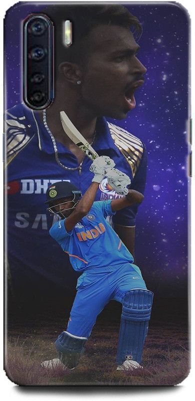 Afterglow Back Cover for Oppo F15 HARDIK PANDAY, SPORTS, CRICKET, PLARYS  (Multicolor, Shock Proof)