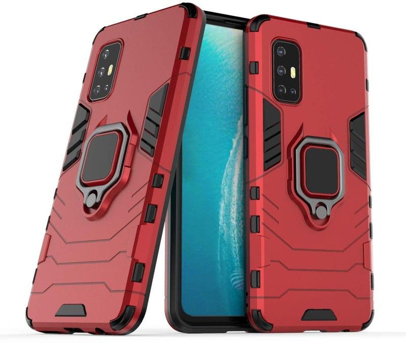 Elica Bumper Case for Vivo V17  (Red, Rugged Armor, Pack of: 1)