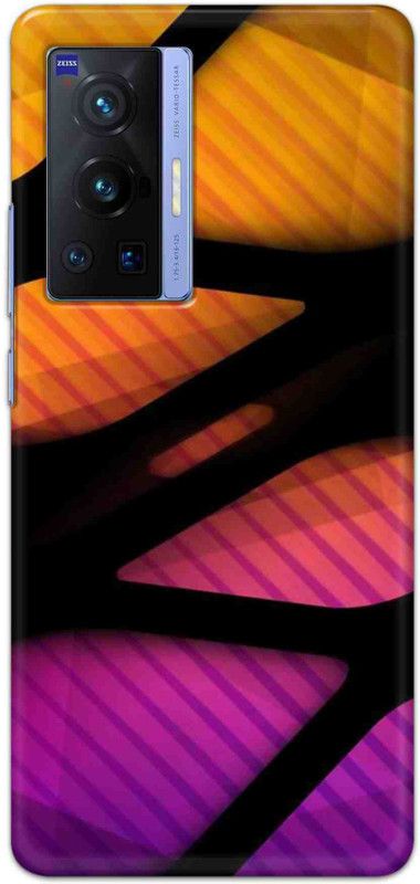 NDCOM Back Cover for Vivo X70 Pro Yellow Orange Printed  (Multicolor, Hard Case, Pack of: 1)