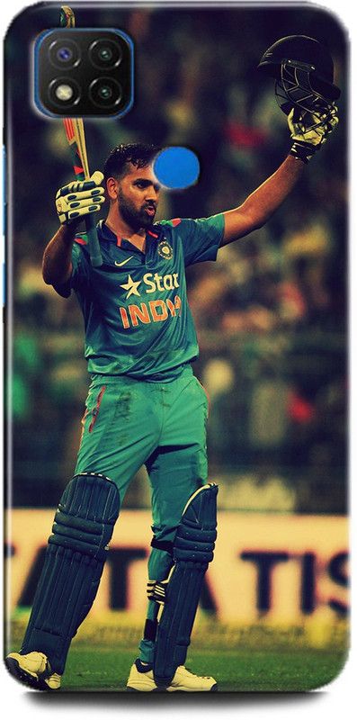 INDICRAFT Back Cover for Redmi 9, M2006C3MII ROHIT SHARMA, INDIA, CRICKET, SPORTS  (Multicolor, Hard Case, Pack of: 1)