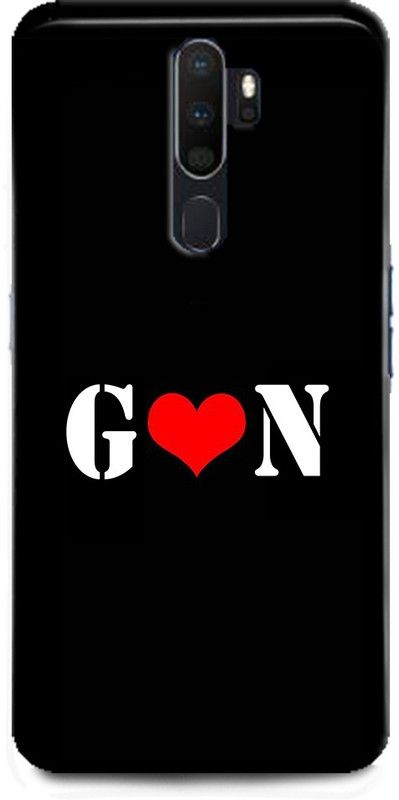 Afterglow Back Cover for OPPO A5 2020 G N, G LOVES N, NAME, LETTER, ALPHABET, GN LOVE, HART  (Multicolor, Shock Proof)