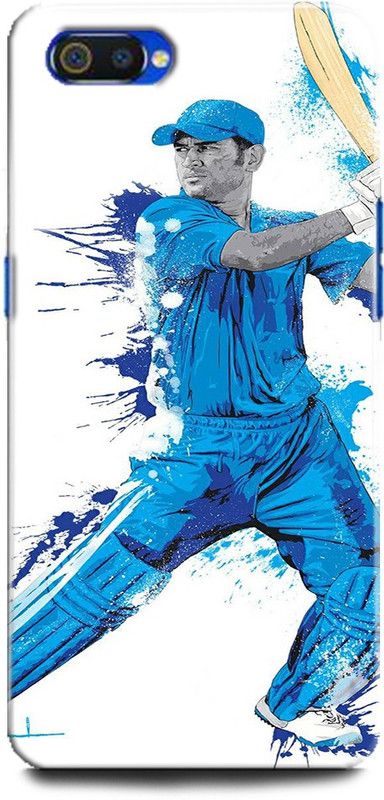 Afterglow Back Cover for Realme C2 DHONI, MS DHONI, MHAI, MSD, SPORTS, CRICKET, MSD 7  (Multicolor, Shock Proof, Pack of: 1)