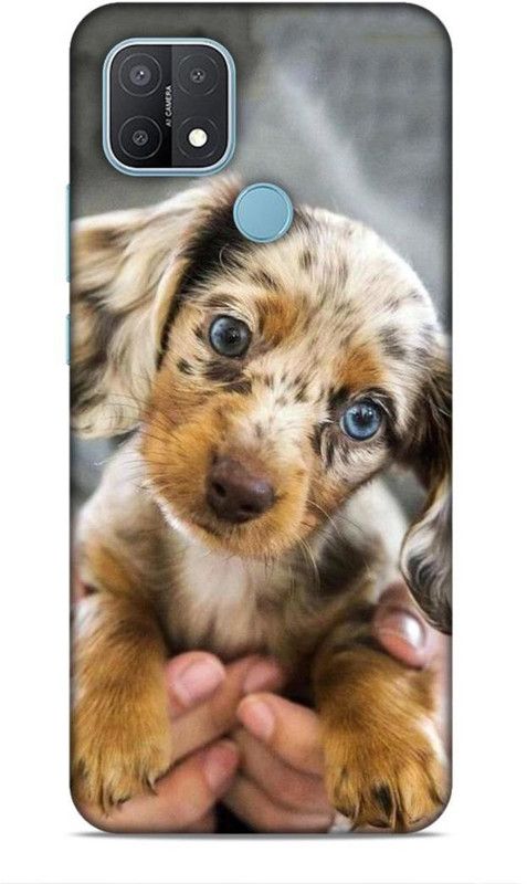 SmashItUp Back Cover for Oppo A15 Puppy / Dog / Animal  (Multicolor, Hard Case)
