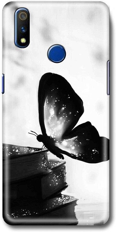 HELLO CASE Back Cover for Realme 3, Realme 3i  (Black, White)
