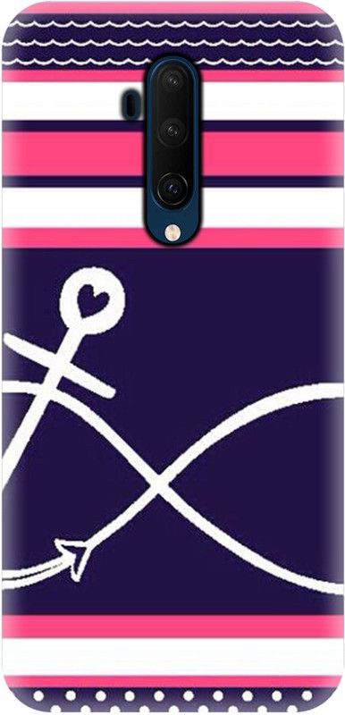 Smutty Back Cover for OnePlus 7T Pro - Anchor Print  (Multicolor, Hard Case, Pack of: 1)