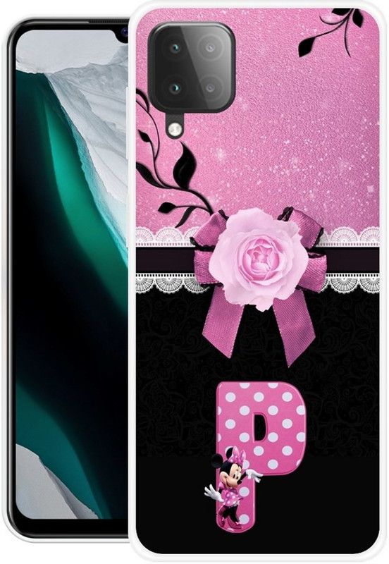 PINKZAP Back Cover for Samsung Galaxy F62  (Pink, Black, Silicon)
