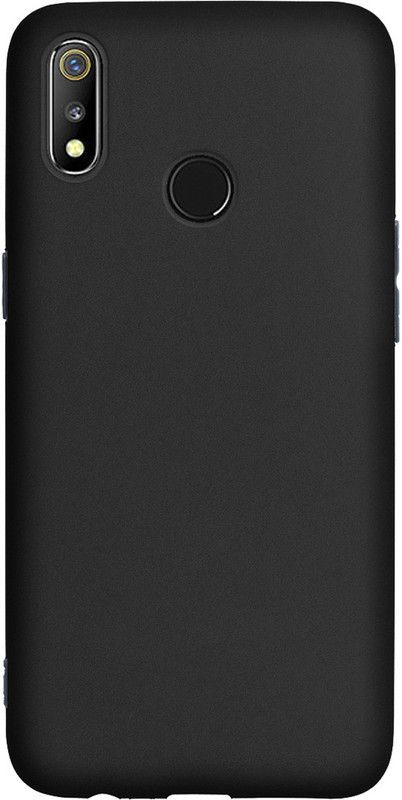 printwhiz Back Cover for Realme 3 / Realme 3i  (Black)
