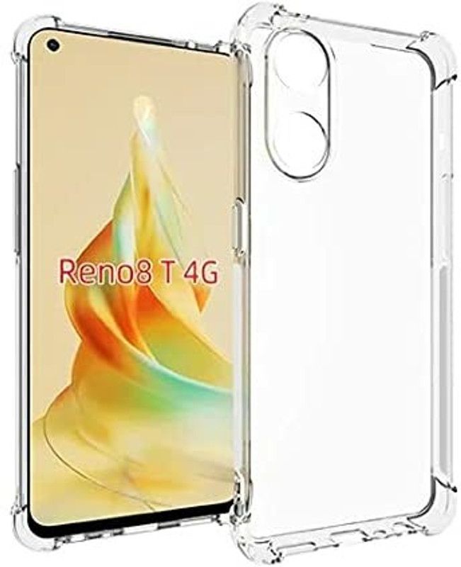 GLOBALCASE Back Cover for OPPO Reno8T 5G  (Transparent, Shock Proof, Silicon, Pack of: 1)
