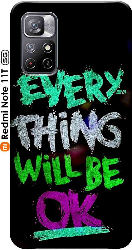 YornoSis Back Cover for Redmi Note 11T 5G 2753  (Multicolor, Dual Protection, Silicon, Pack of: 1)