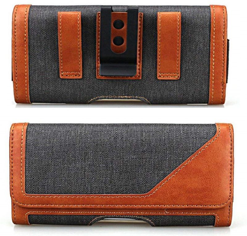 realtech Pouch for Nokia 2.2  (Brown, Holster, Pack of: 1)