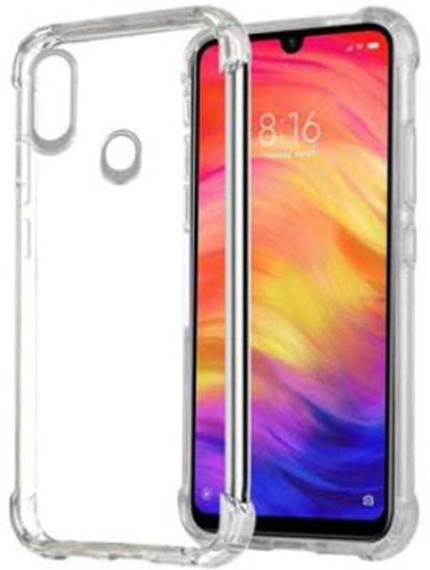 Gold stuff Back Cover for Redmi Note 7  (Transparent, Flexible)