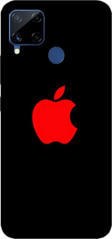 METOO Back Cover for REALME C12, Apple Design Print Back Cover Print : 114  (Multicolor, Dual Protection, Silicon, Pack of: 1)