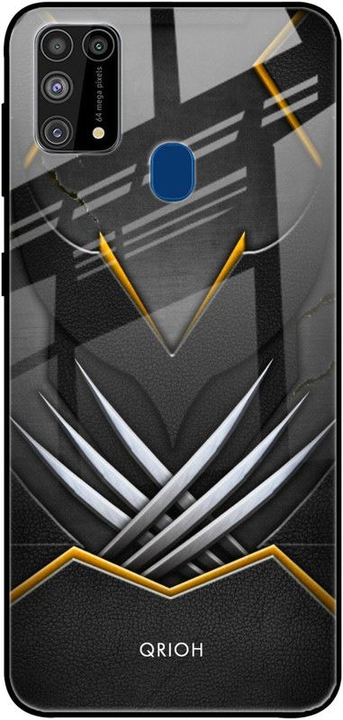 QRIOH Back Cover for Samsung Galaxy M31  (Black, Grip Case, Silicon, Pack of: 1)