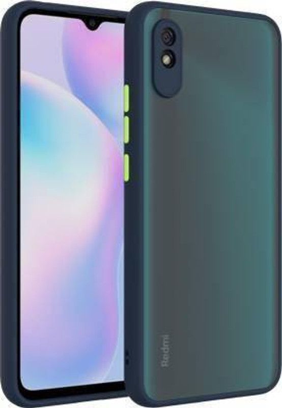 ikazs Back Cover for Redmi 9A,Redmi 9i  (Blue, Shock Proof, Pack of: 1)