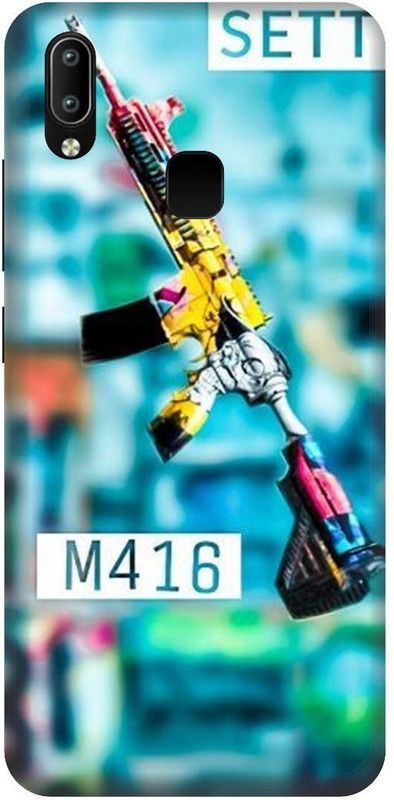 3D U PRINT Back Cover for VIVO Y91,VIVO 1811 M 4 16- PUBG GAME printed back cover  (Multicolor, Waterproof, Pack of: 1)