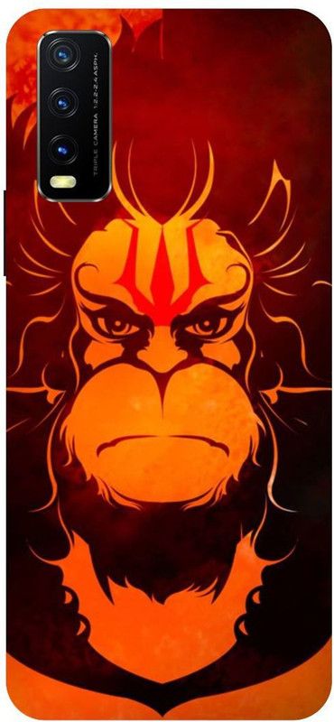 Bluvver Back Cover for Vivo Y20A, Vivo V2052, Printed Hanuman ji,Bajrangbali Back Cover  (Multicolor, Hard Case, Pack of: 1)