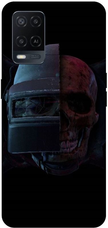 UMPRINT Back Cover for Oppo A54/CPH2239 Pubg Skull Printed Back Cover  (Multicolor, Hard Case, Pack of: 1)