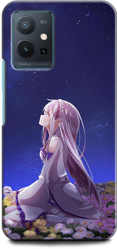 INDICRAFT Back Cover for IQOO Z6 5G ANIME, GIRL, ANIMATION FINE ART GIRL, ANIME  (Multicolor, Shock Proof, Pack of: 1)