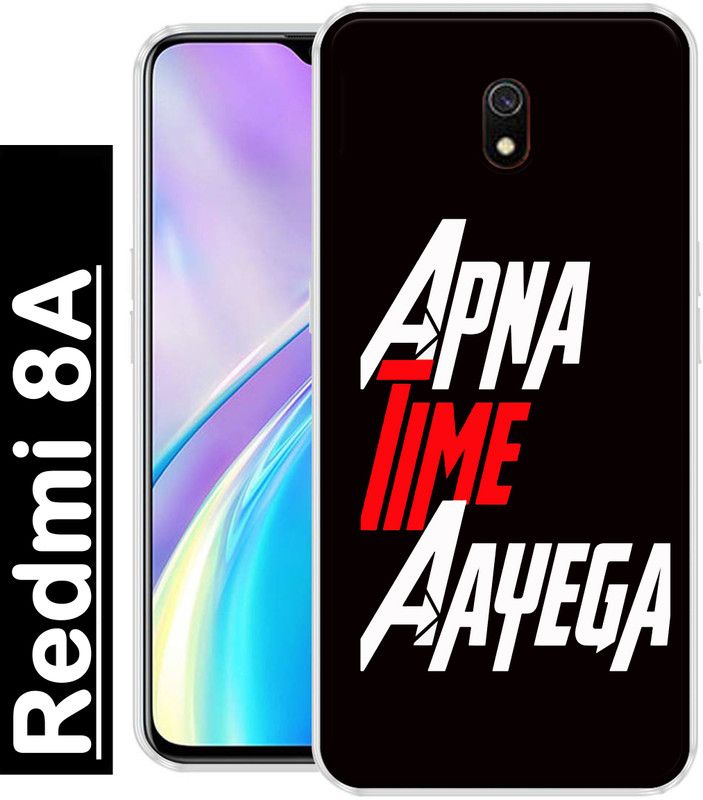 INDIALAND Back Cover for Redmi 8A  (Multicolor, Grip Case, Silicon, Pack of: 1)