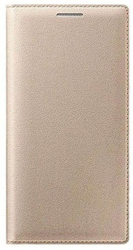 CASE CREATION Book Cover for Gionee F103 Pro  (Gold, Grip Case, Pack of: 1)