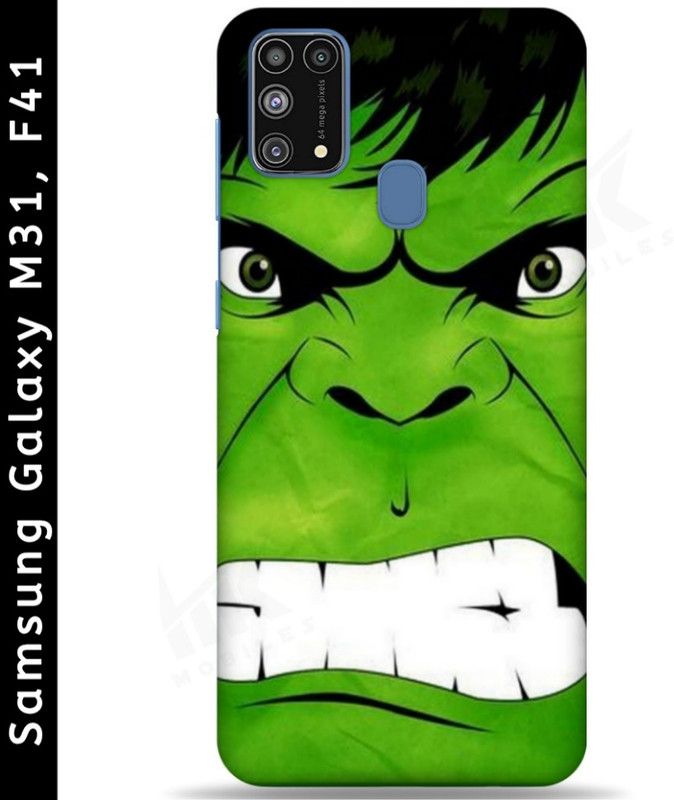MK Back Cover for Samsung Galaxy F41, Samsung Galaxy M31  (Green, 3D Case, Pack of: 1)