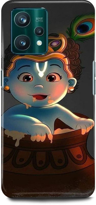 FRONK Back Cover for Realme 9 Pro PLUS 5G, RMX3392, KRISHAN, KRISHNA, ART, BABY, KANHAIYA  (Blue, Hard Case, Pack of: 1)