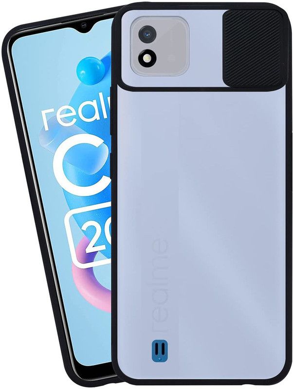 Shining Stars Bumper Case for Realme C20  (Black, Camera Bump Protector, Pack of: 1)