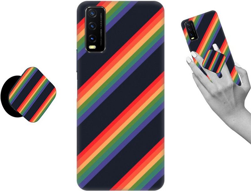 iCopertina Back Cover for Vivo Y20, Vivo Y20i, Vivo Y20G, Vivo Y20A  (Multicolor, Cases with Holder, Pack of: 1)