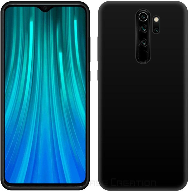 CASE CREATION Back Cover for Xiaomi Redmi Note 8 Pro  (Black, Waterproof, Silicon, Pack of: 1)
