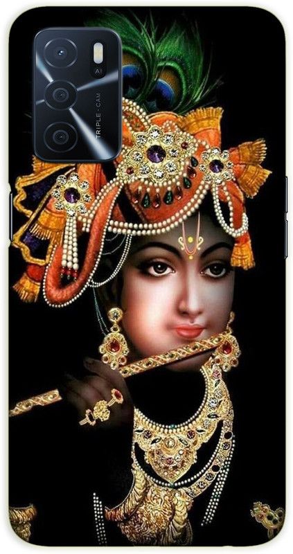iprinto Back Cover for Oppo A53s 5G, Oppo A16 Krishna, Kanha Back Cover  (Black, Hard Case, Pack of: 1)