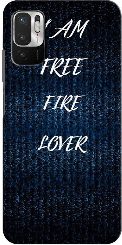 ORBIQE Back Cover for REDMI Note 10T M2103K19I FREEFIRE, JUEGO, GUN, METAL, FIRE, BACKGROUND, FREEFIRE LOVER  (Multicolor, Hard Case, Pack of: 1)